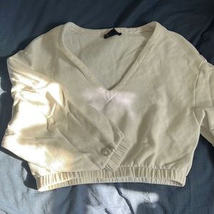 Urban Outfitters (out from under) cropped v neck sweater
